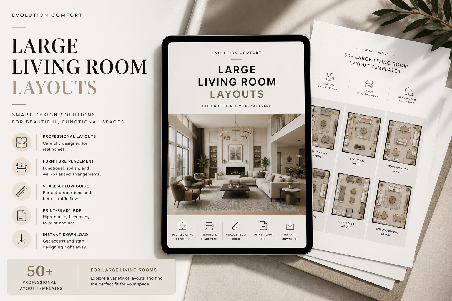 Large Living Room Layouts