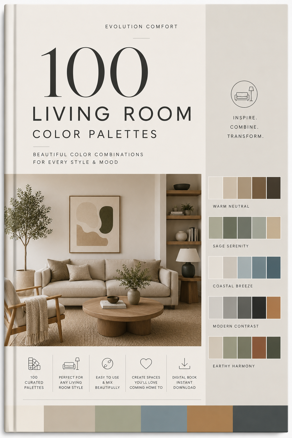 100 Living Room Color Palettes