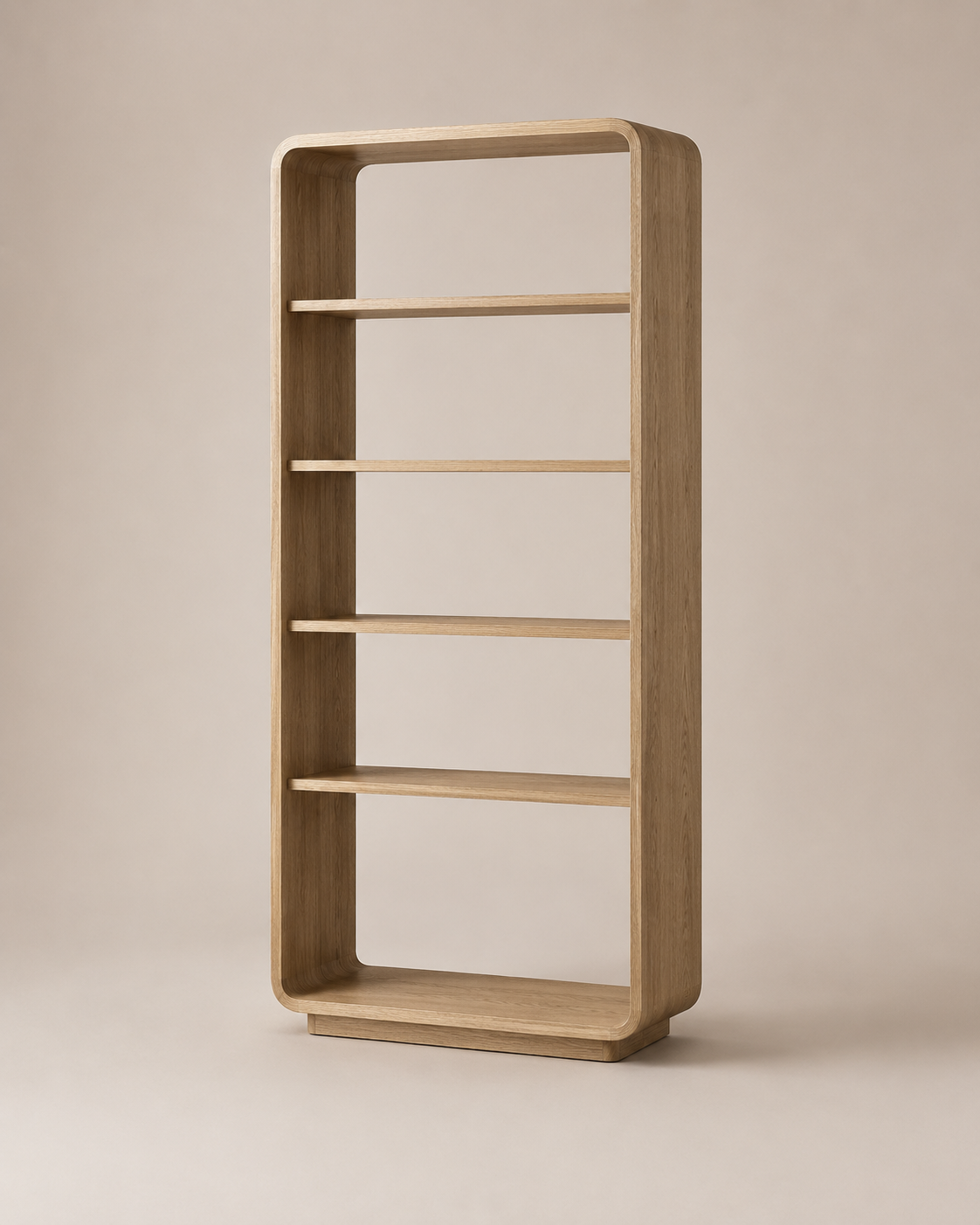 Rounded Oak Bookshelf